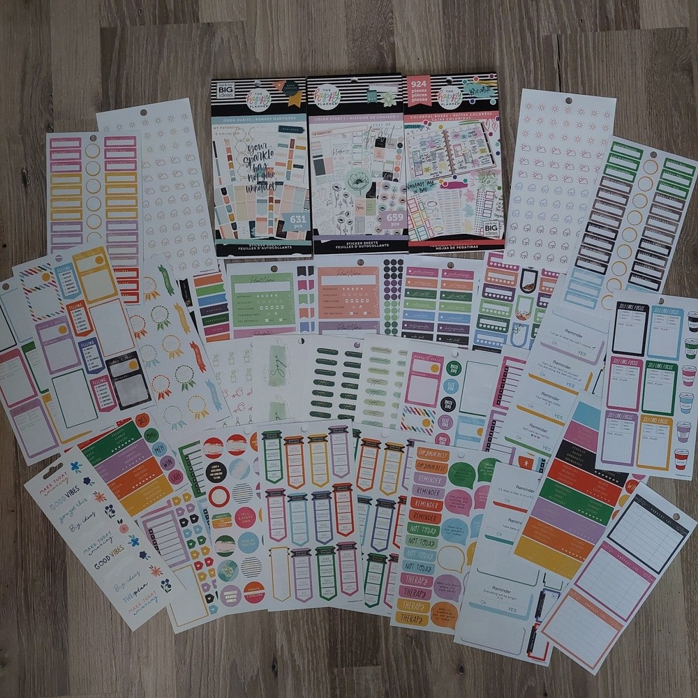 Happy Planner Sticker Books and Sheets Assortment Bundle